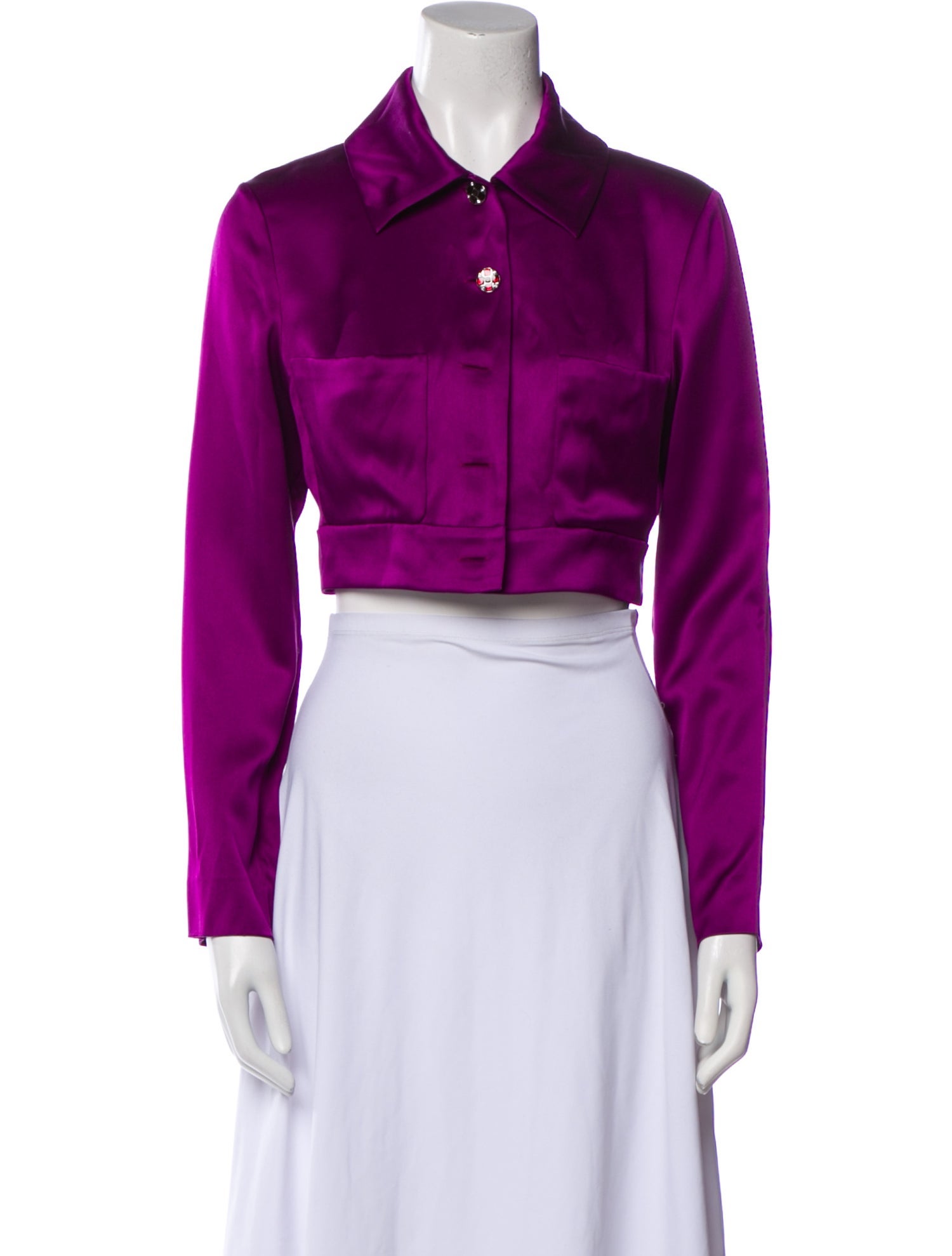 Chanel 2022 Silk Crop Top