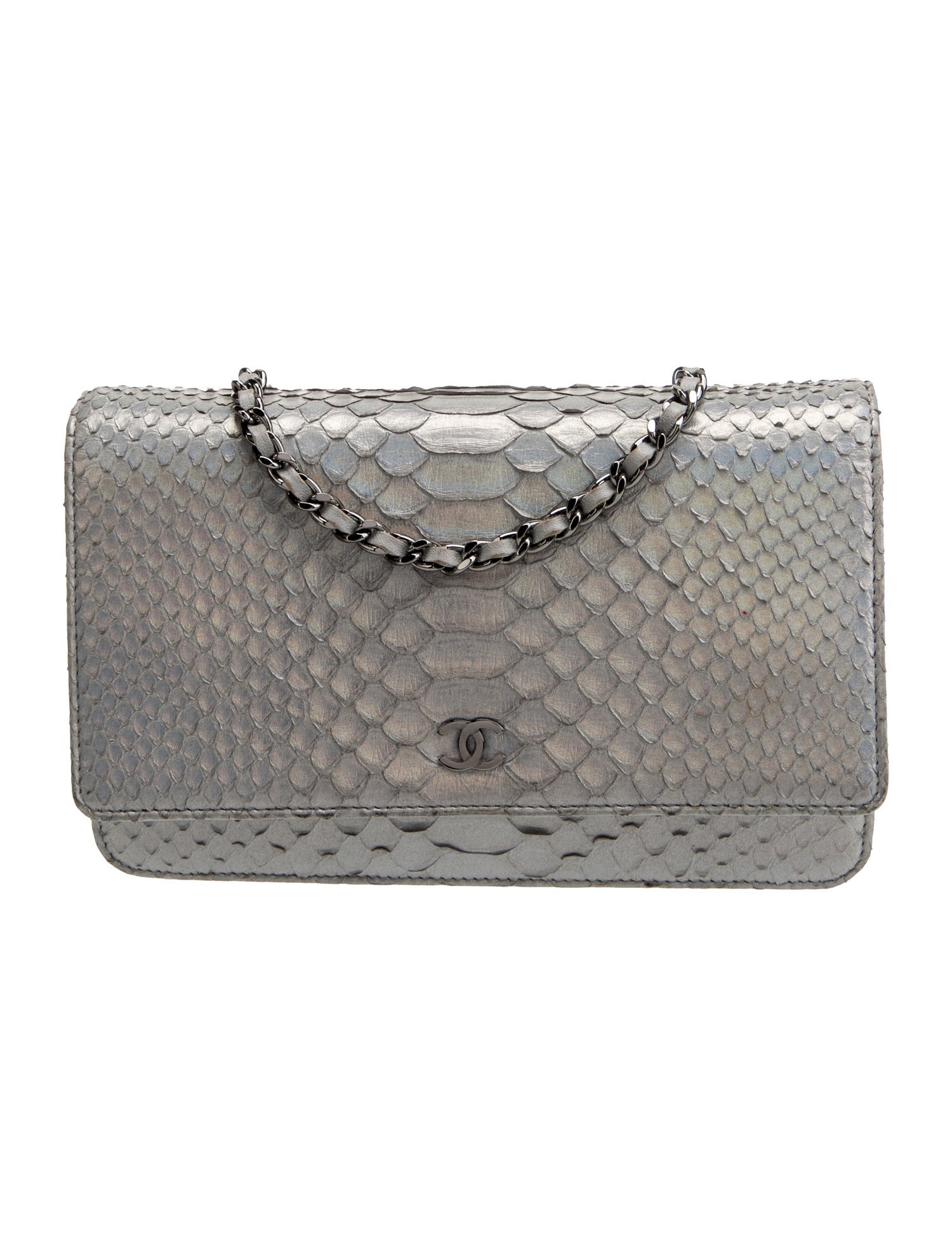 Chanel Python Classic Wallet On Chain