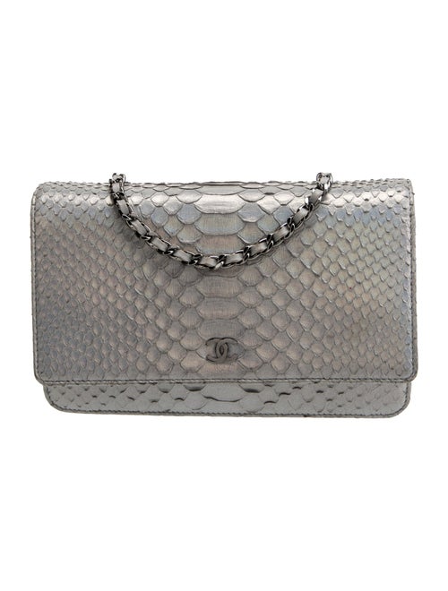 Chanel Python Classic Wallet On Chain