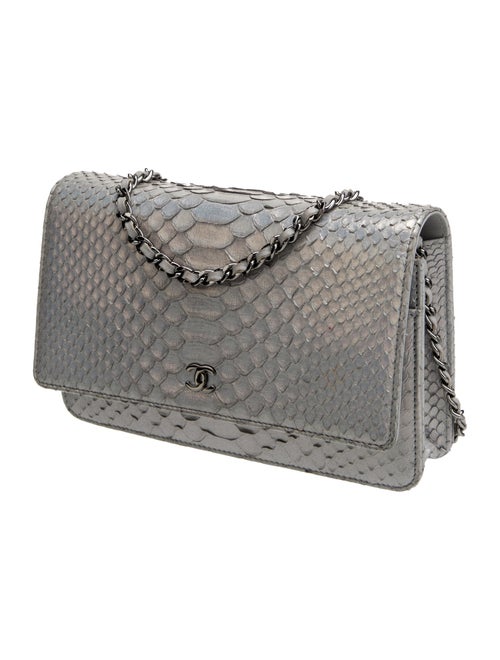 Chanel Python Classic Wallet On Chain