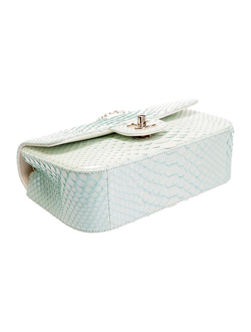 Chanel Rectangular Mini Python Single Flap Bag