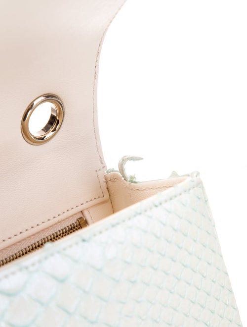 Chanel Rectangular Mini Python Single Flap Bag