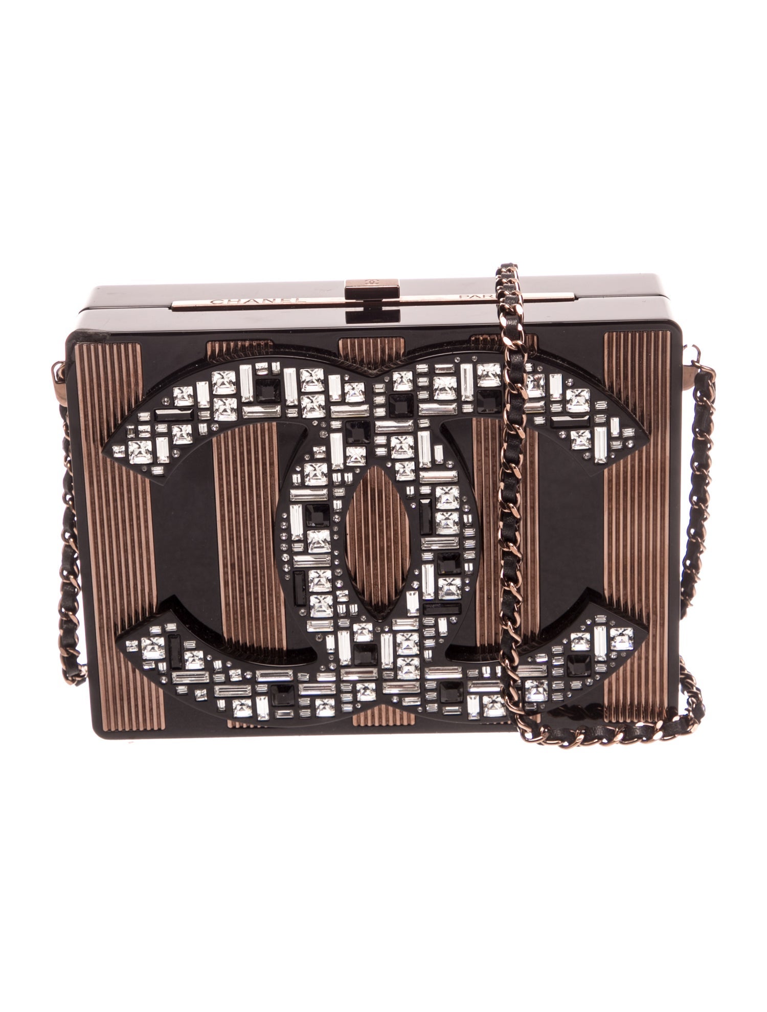 Chanel Plexiglass CC Crystal Minaudière