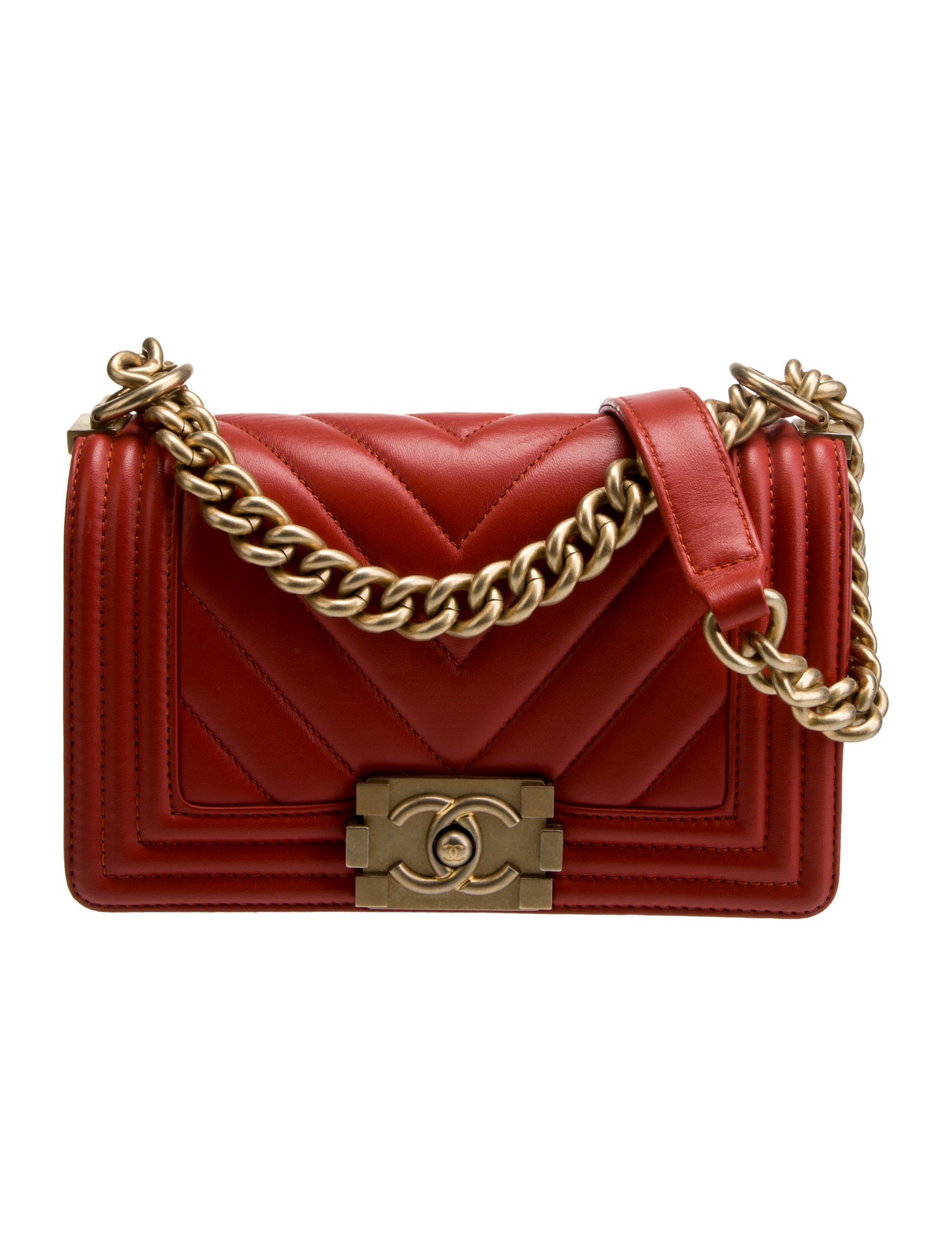 Chanel Small Chevron Boy Bag