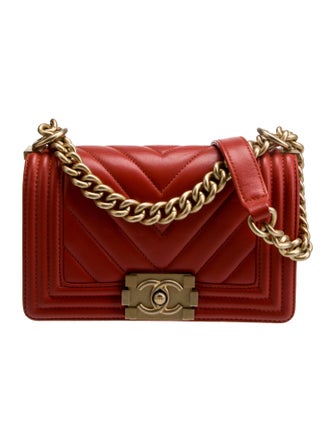 Chanel Small Chevron Boy Bag