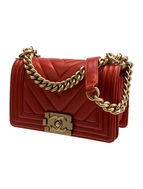 Chanel Small Chevron Boy Bag