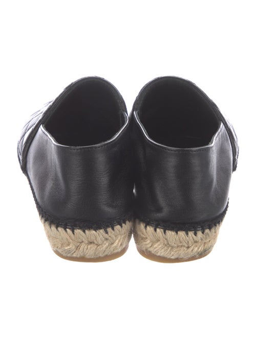 Chanel Interlocking CC Logo Leather Espadrilles