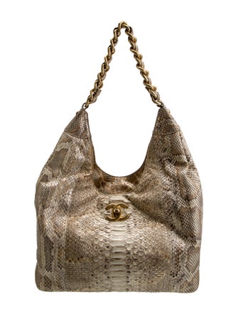 Chanel CC Python Hobo
