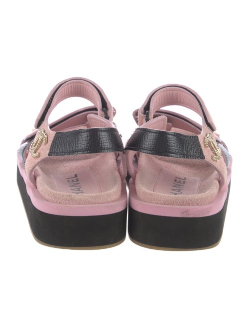 Chanel 2022 Interlocking CC Logo Slingback Sandals