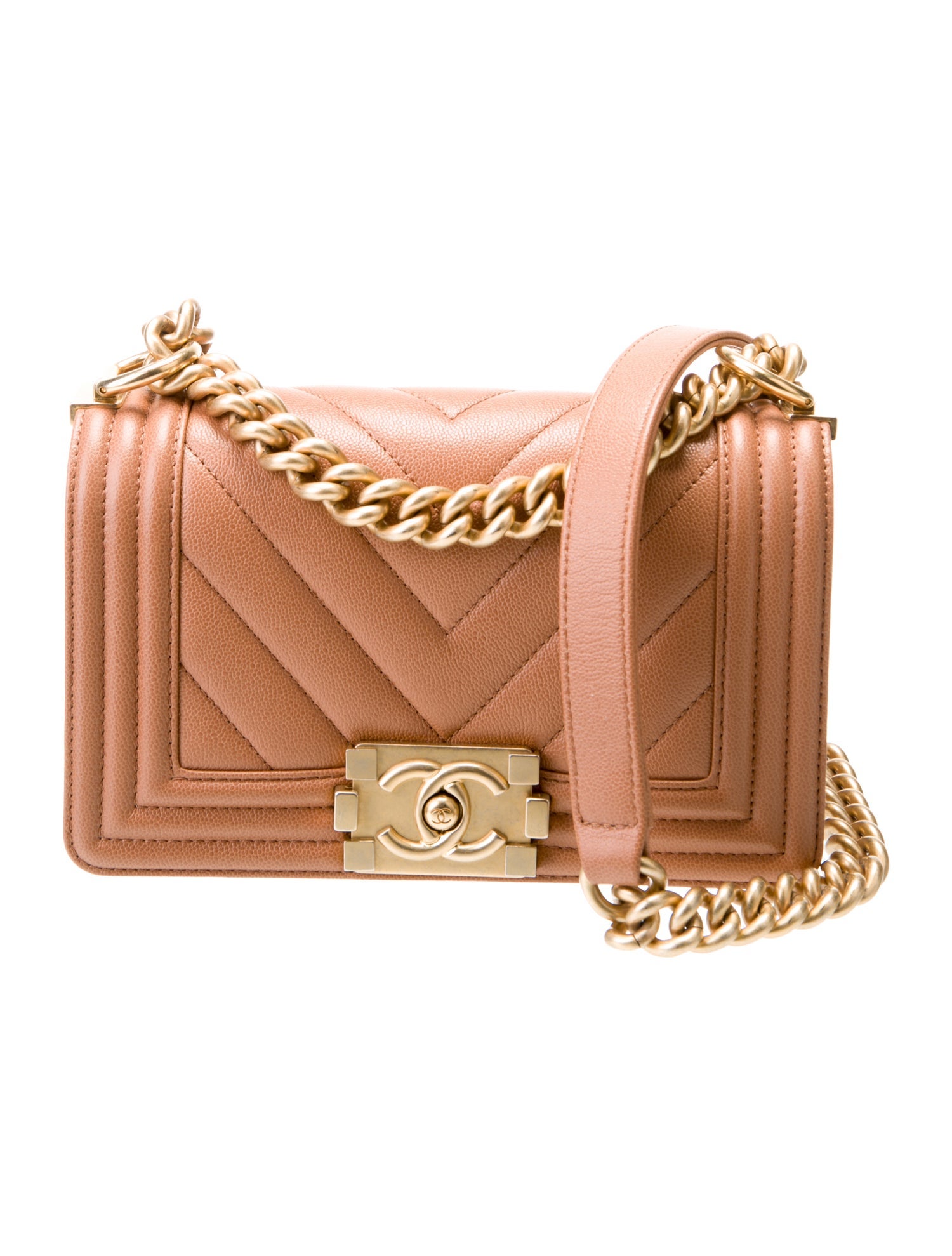 Chanel Small Chevron Boy Bag