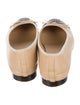 Chanel Interlocking CC Logo Leather Ballet Flats