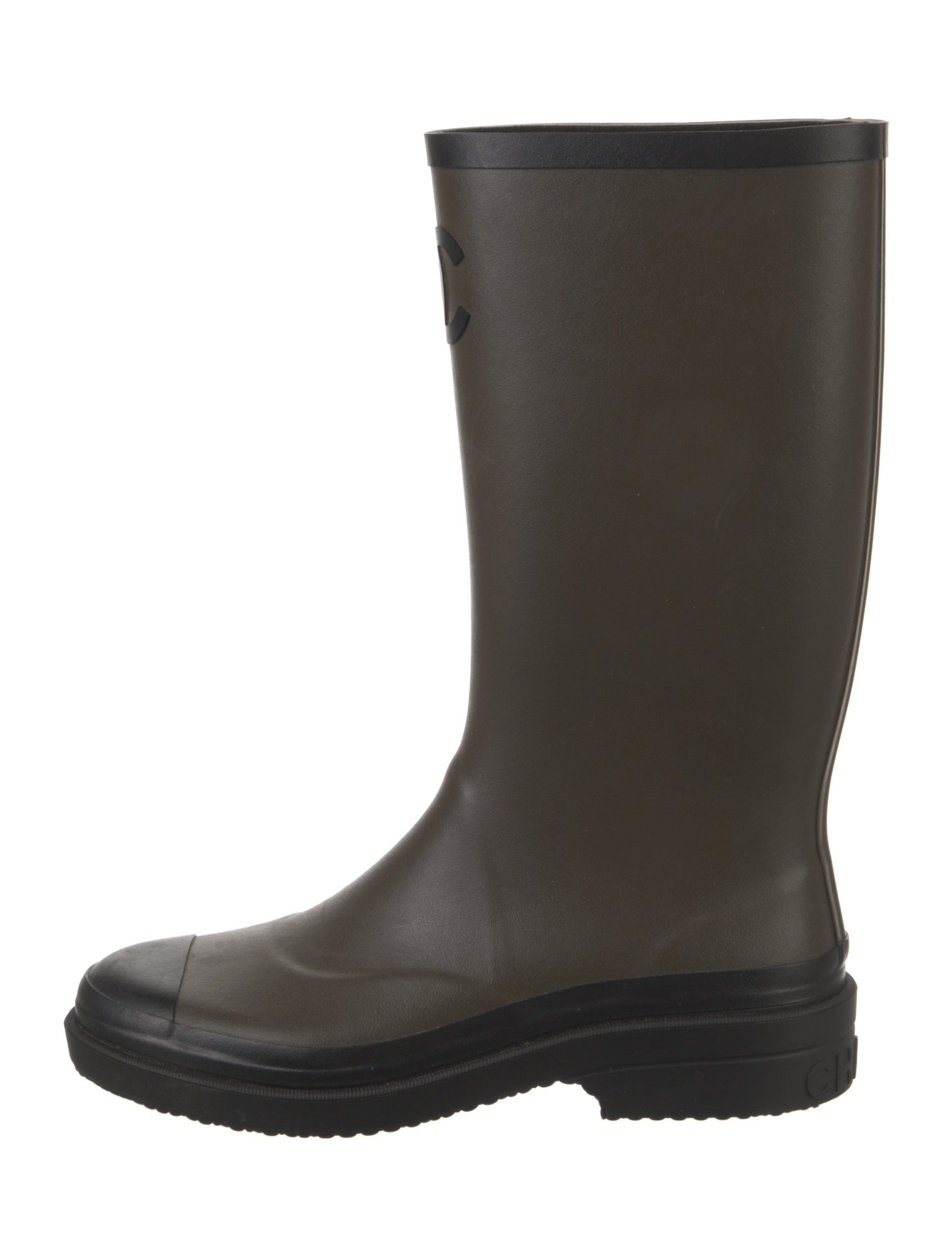 Chanel 2024 Interlocking CC Logo Rain Boots