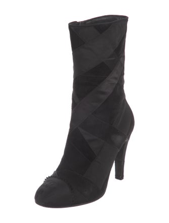 Chanel 2017 Interlocking CC Logo Boots