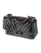 Chanel Chevron Classic So Black Rectangular Mini Flap Bag