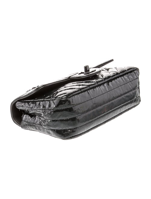 Chanel Chevron Classic So Black Rectangular Mini Flap Bag