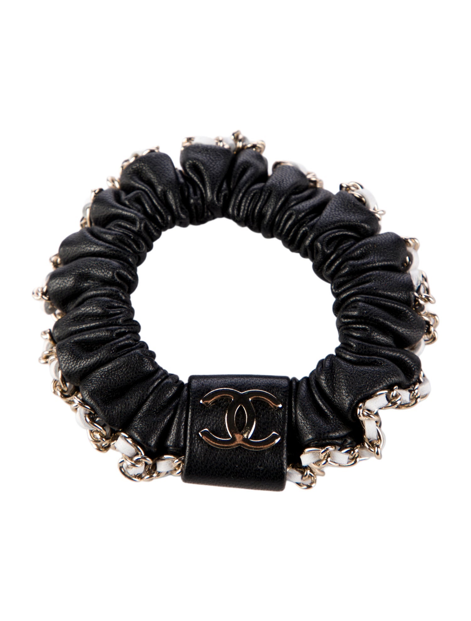 Chanel Interlocking CC Scrunchie