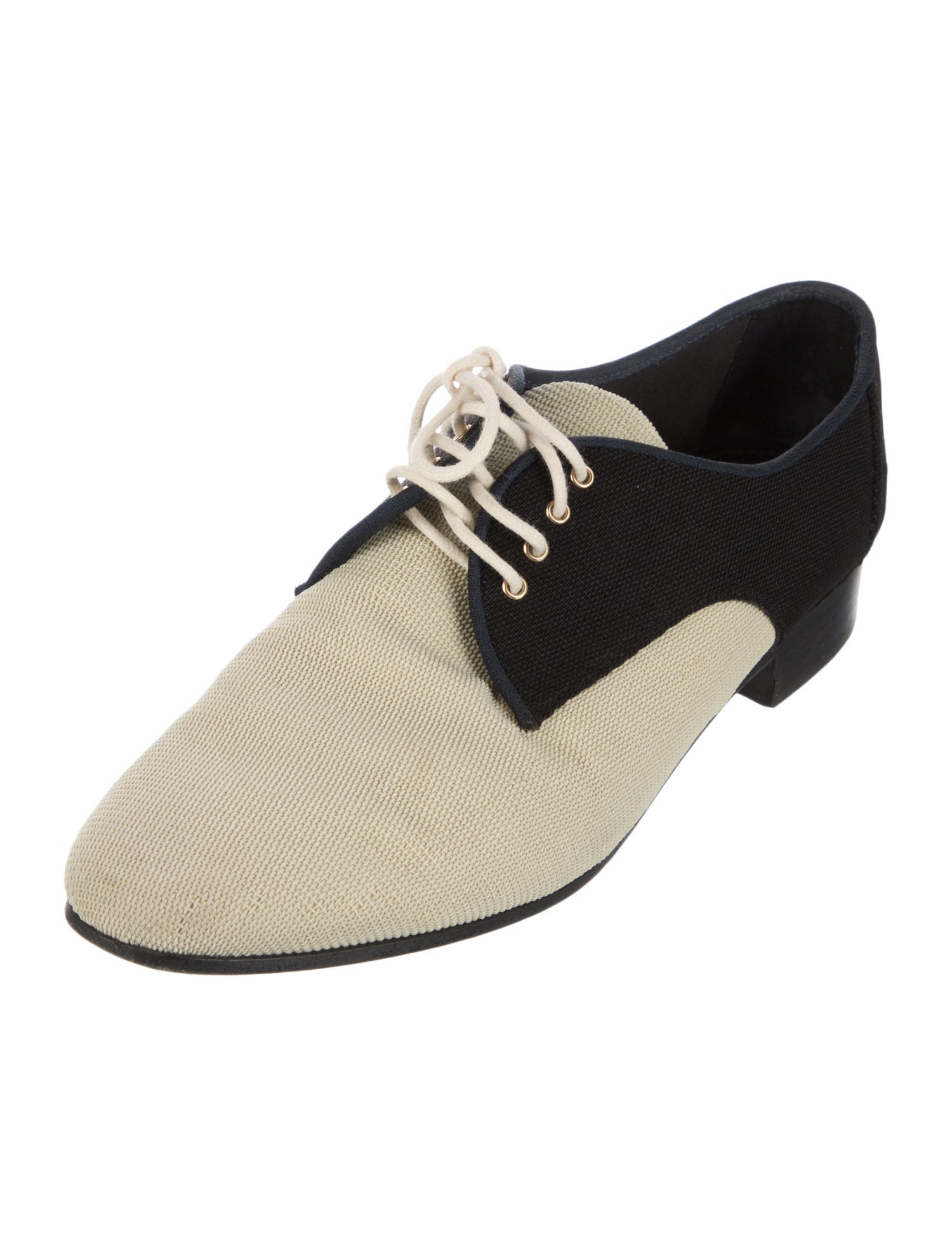 Chanel Interlocking CC Logo Canvas Oxfords