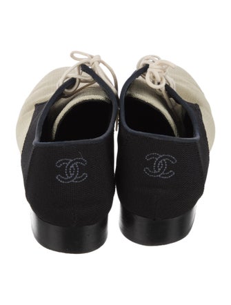 Chanel Interlocking CC Logo Canvas Oxfords