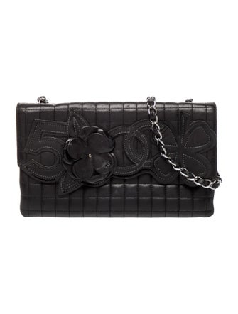 Chanel Square Quilt Camellia No. 5 Flap Bag