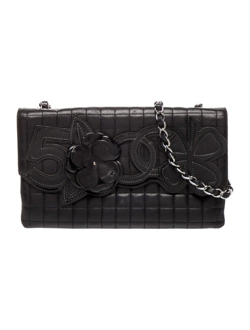 Chanel Square Quilt Camellia No. 5 Flap Bag