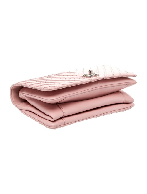 Chanel Studded Chevron Quilted Flap