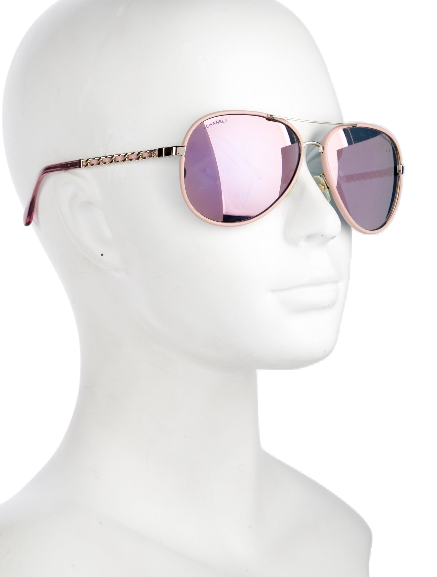 Chanel Interlocking CC Logo Aviator Sunglasses
