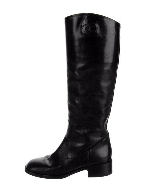 Chanel 2013 Interlocking CC Logo Riding Boots
