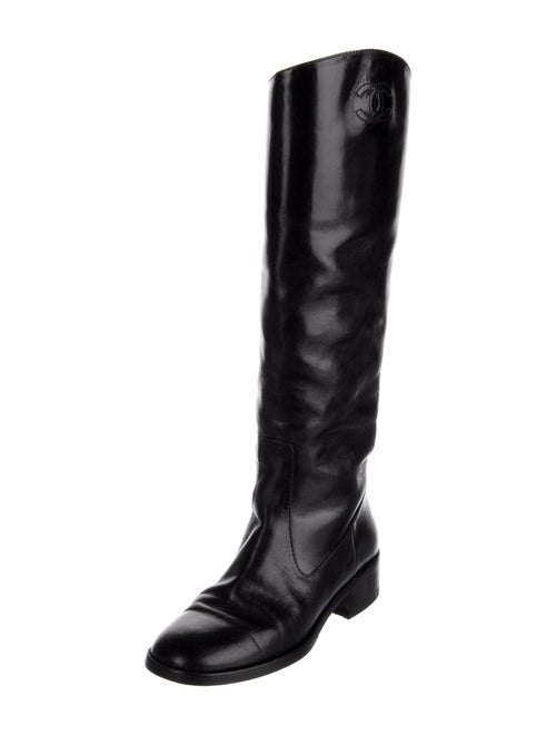 Chanel 2013 Interlocking CC Logo Riding Boots