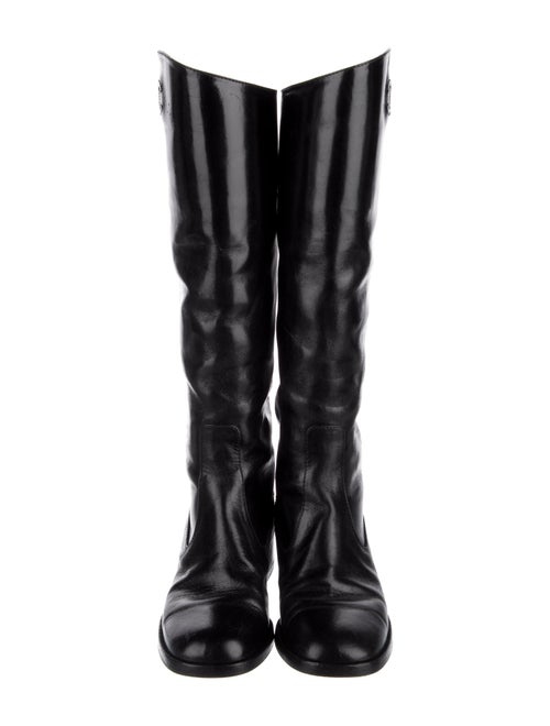 Chanel 2013 Interlocking CC Logo Riding Boots