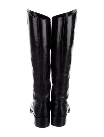 Chanel 2013 Interlocking CC Logo Riding Boots