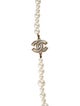 Chanel Faux Pearl & Resin CC Beaded Necklace