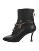 Chanel Interlocking CC Logo Leather Lace-Up Boots