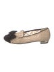 Chanel Interlocking CC Logo Lace Ballet Flats