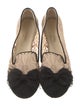 Chanel Interlocking CC Logo Lace Ballet Flats
