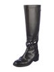 Chanel Interlocking CC Logo Leather Riding Boots