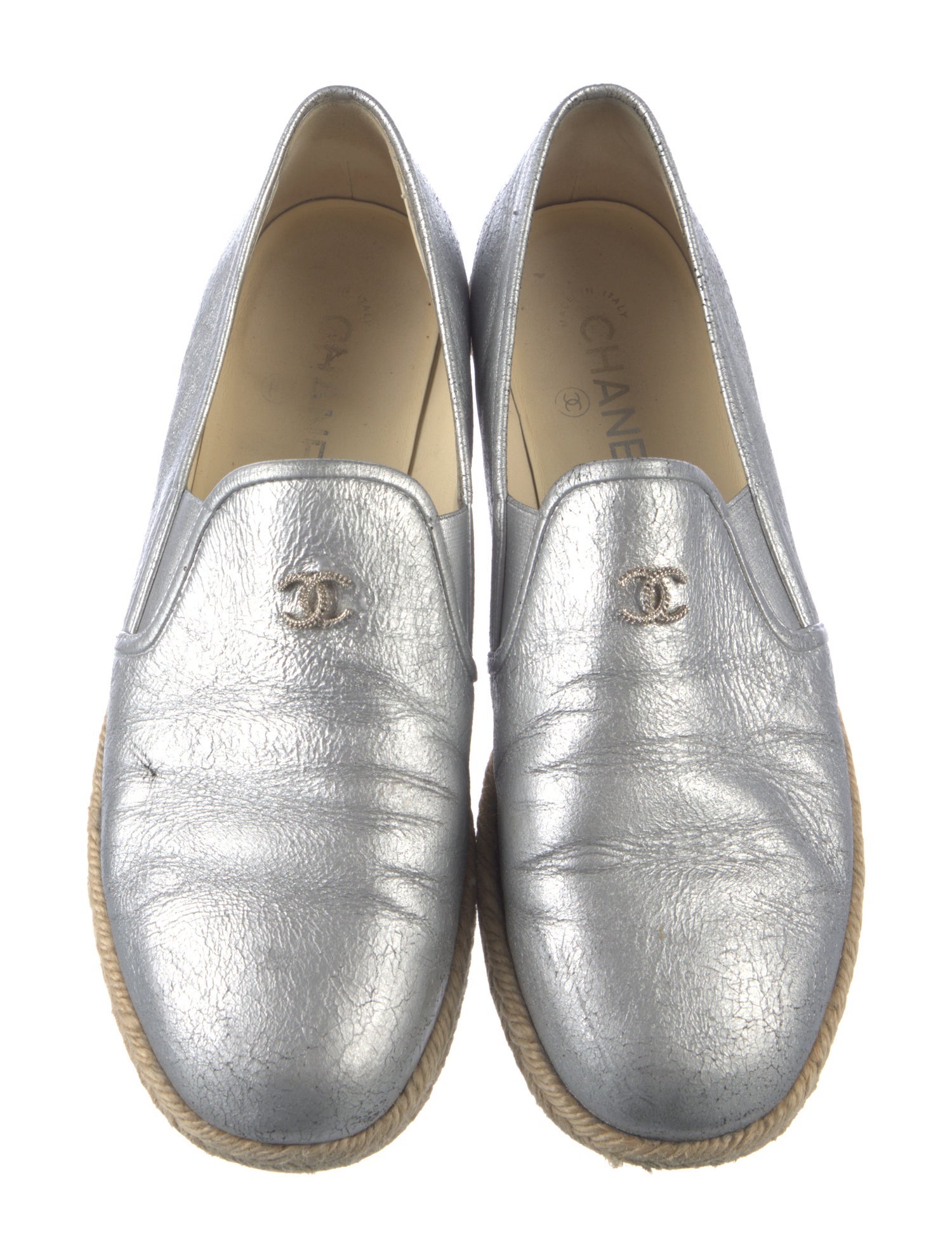 Chanel 2016 Interlocking CC Logo Espadrilles