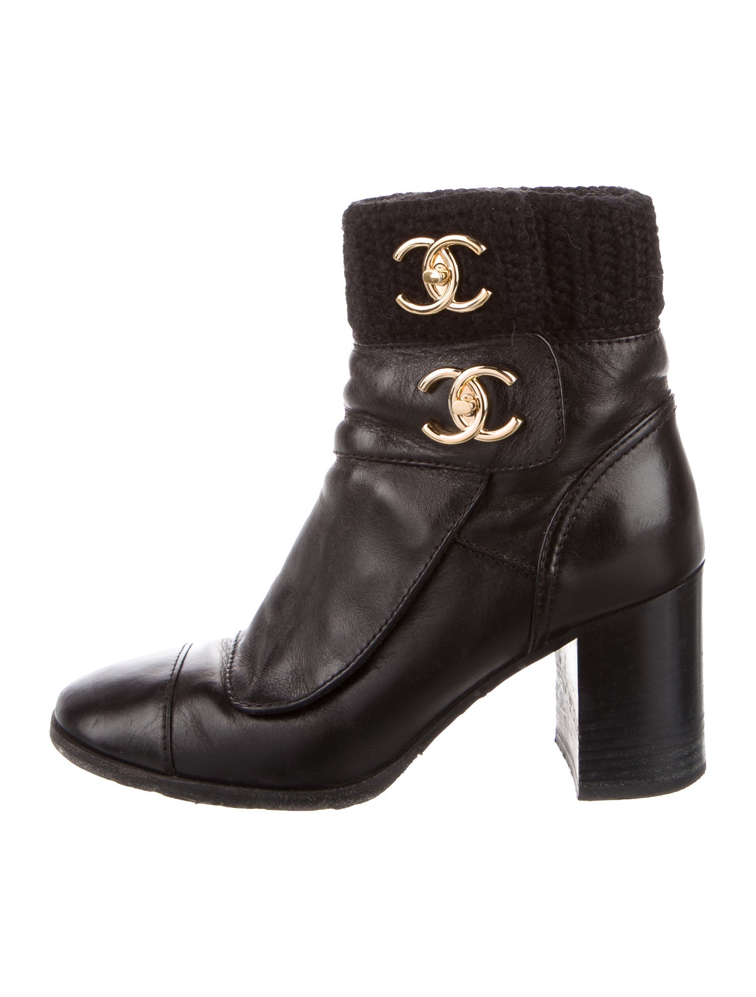Chanel 2023-2024 Interlocking CC Logo Boots