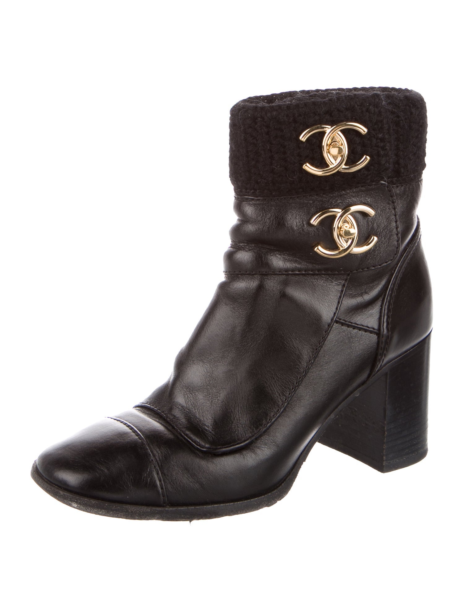 Chanel 2023-2024 Interlocking CC Logo Boots