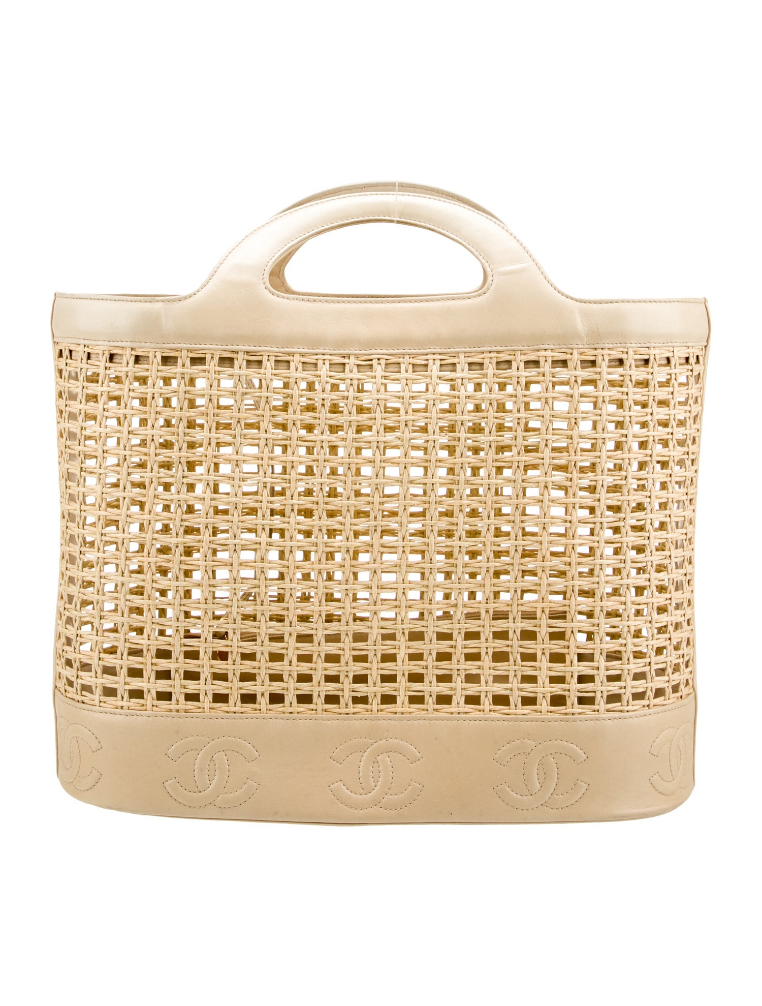 Chanel Raffia CC Tote
