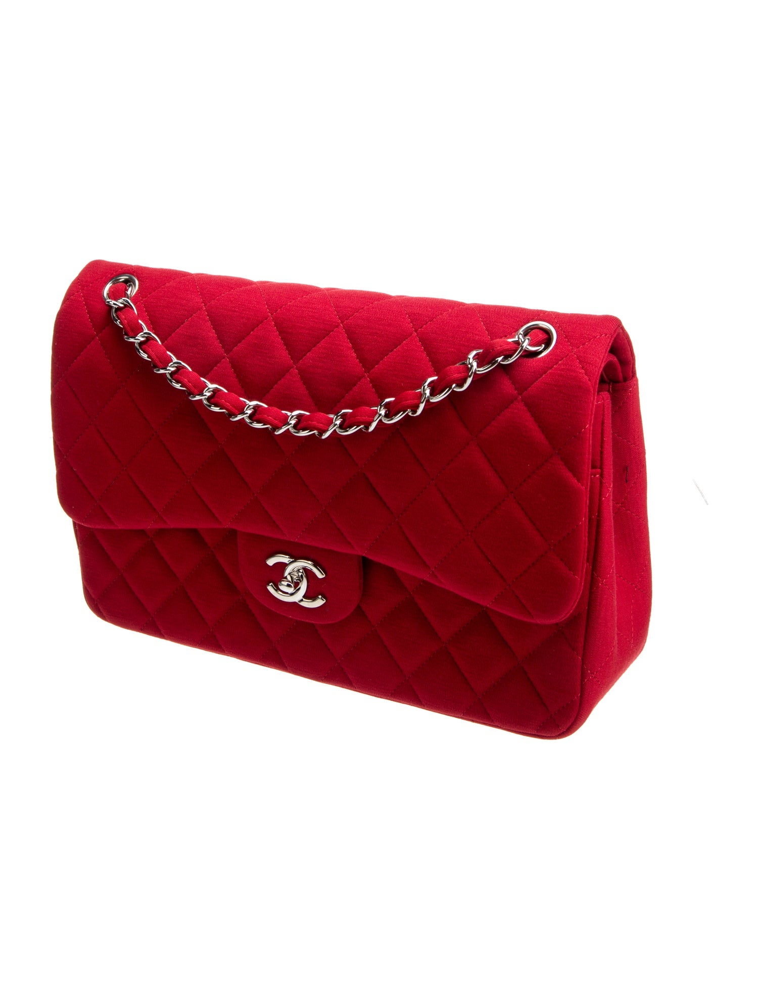 Chanel Jumbo Jersey Classic Double Flap Bag