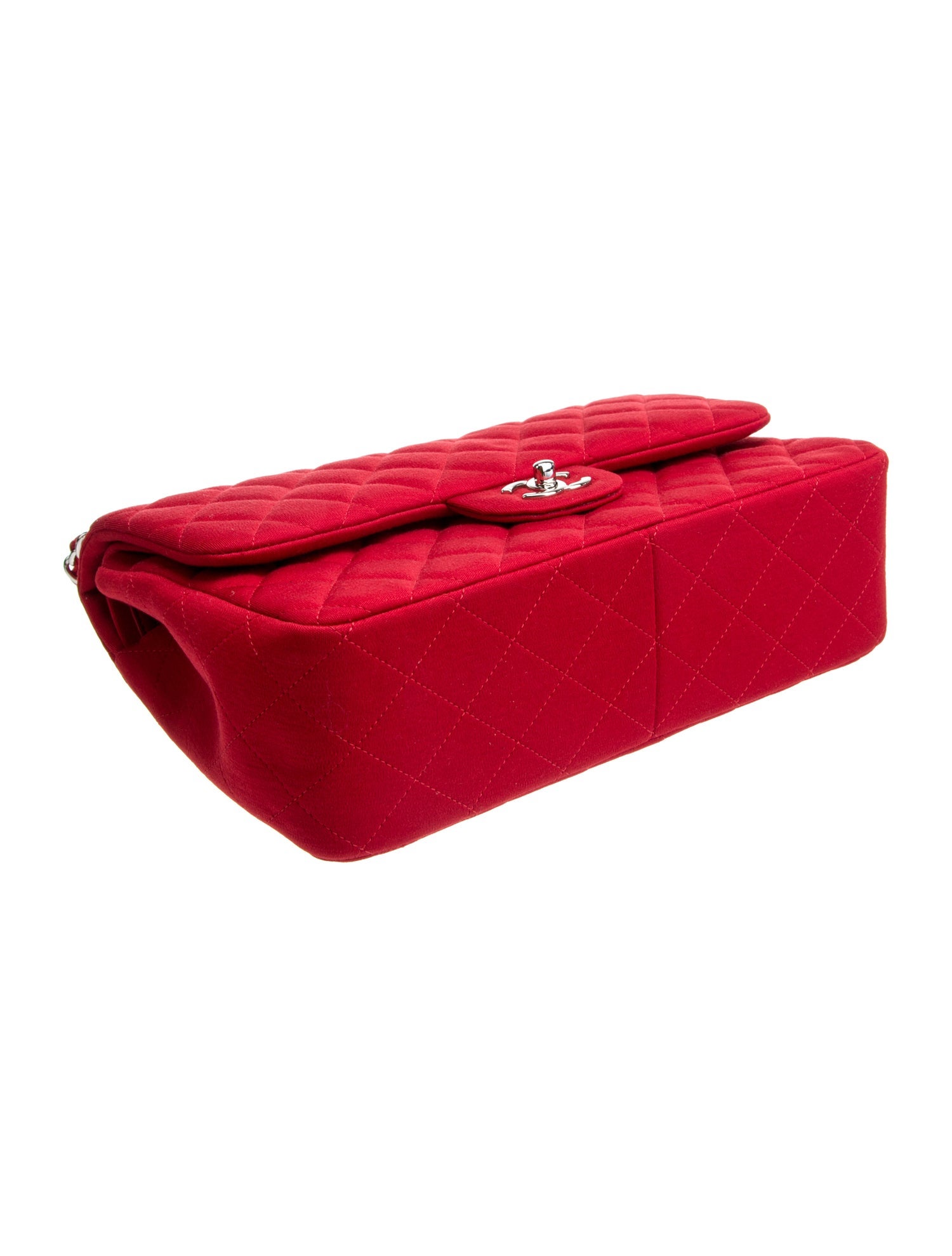 Chanel Jumbo Jersey Classic Double Flap Bag