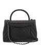 Chanel Small Chevron Coco Top Handle Bag