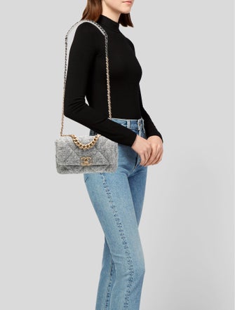Chanel 2021 Medium Tweed 19 Flap Bag