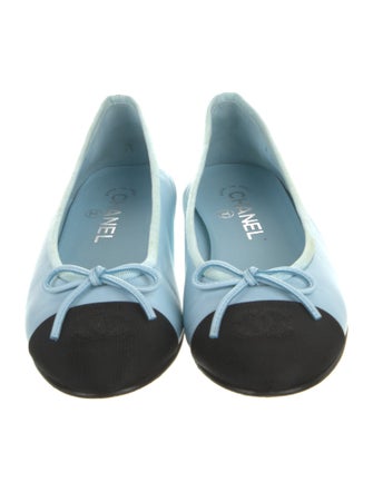 Chanel Interlocking CC Logo Lambskin Ballet Flats