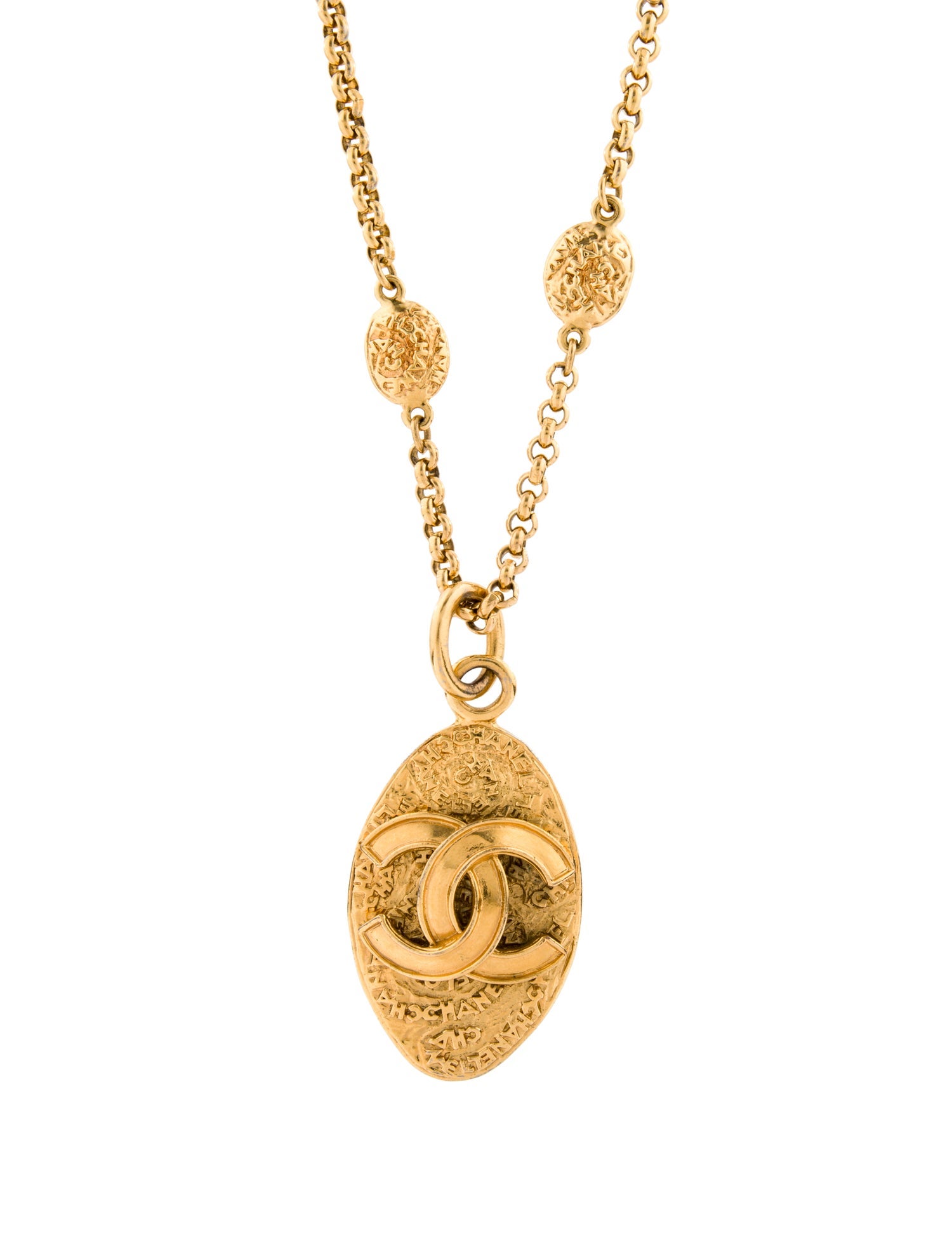 Chanel Vintage CC Pendant Necklace