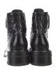 Chanel Interlocking CC Logo Leather Combat Boots