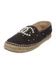 Chanel Interlocking CC Logo Suede Espadrilles