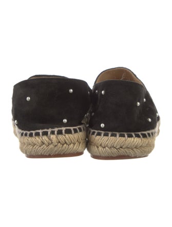 Chanel Interlocking CC Logo Suede Espadrilles