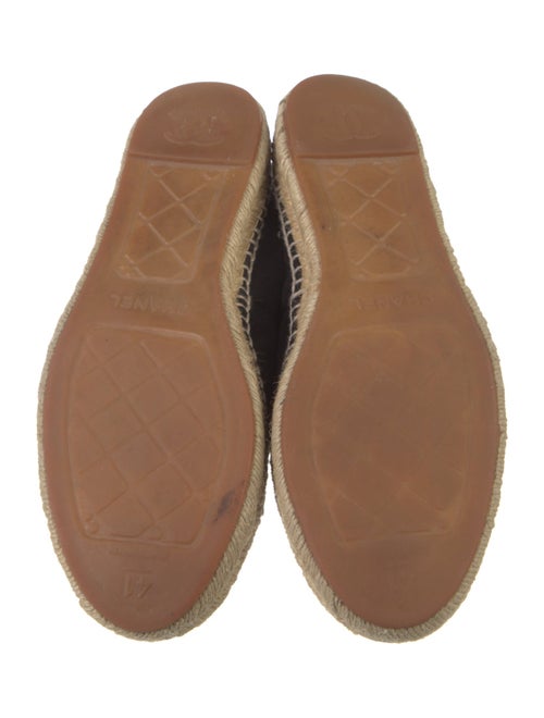 Chanel Interlocking CC Logo Suede Espadrilles