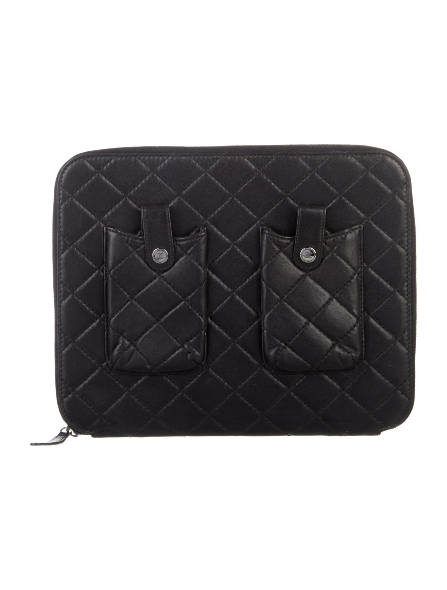 Chanel Double Pocket iPad Case